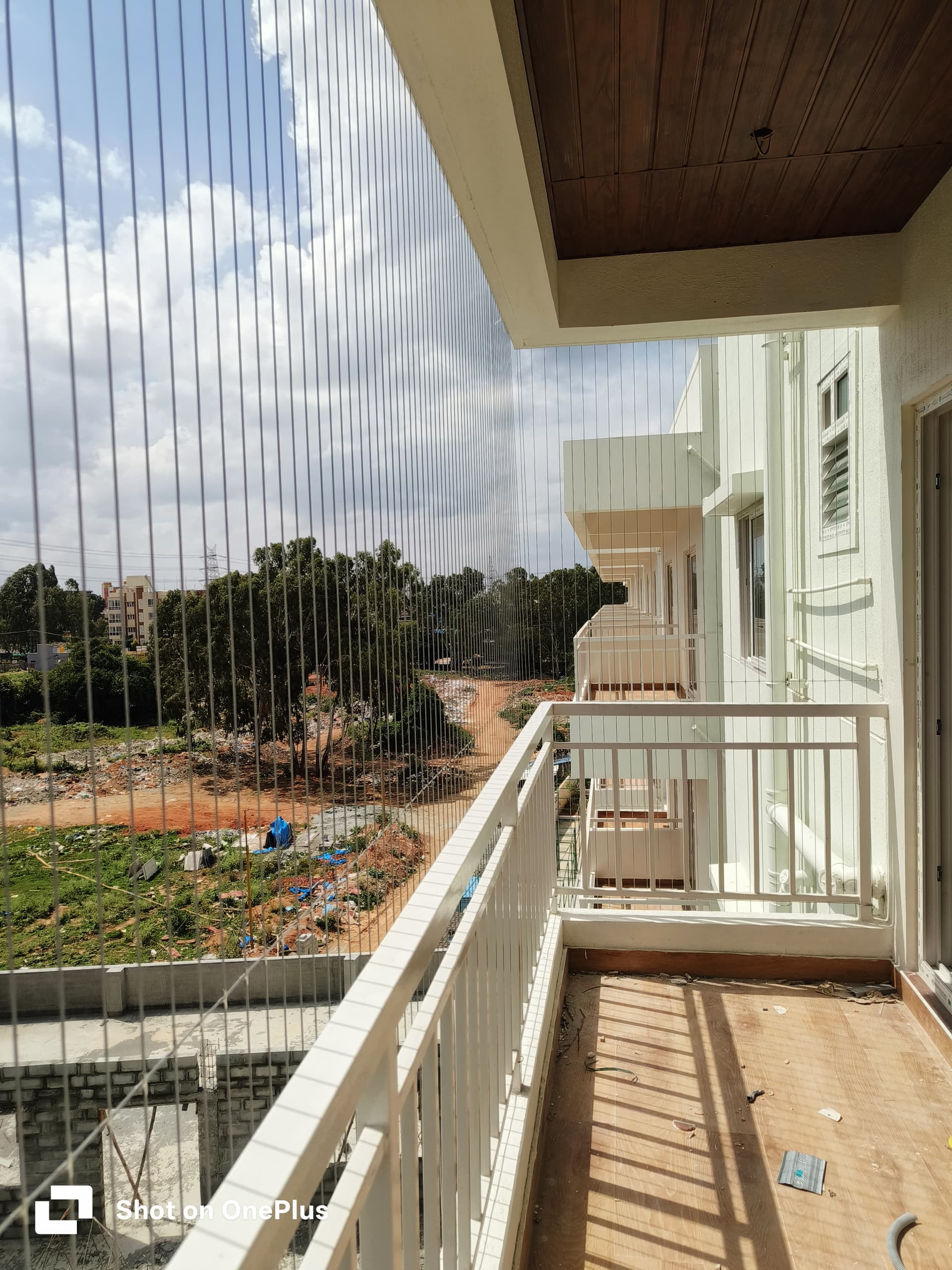 HD balcony invisible grill with clear street view
