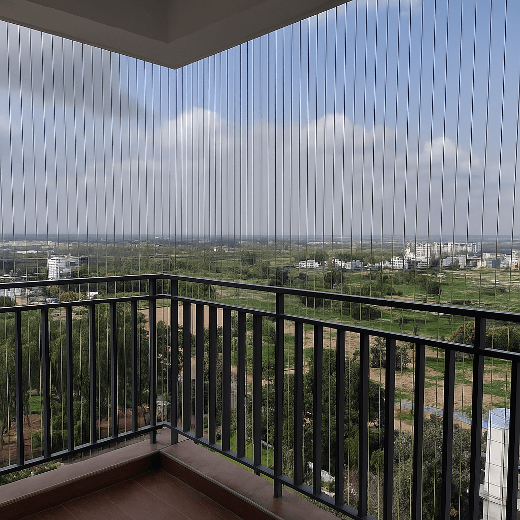 HD staircase and balcony cable safety system