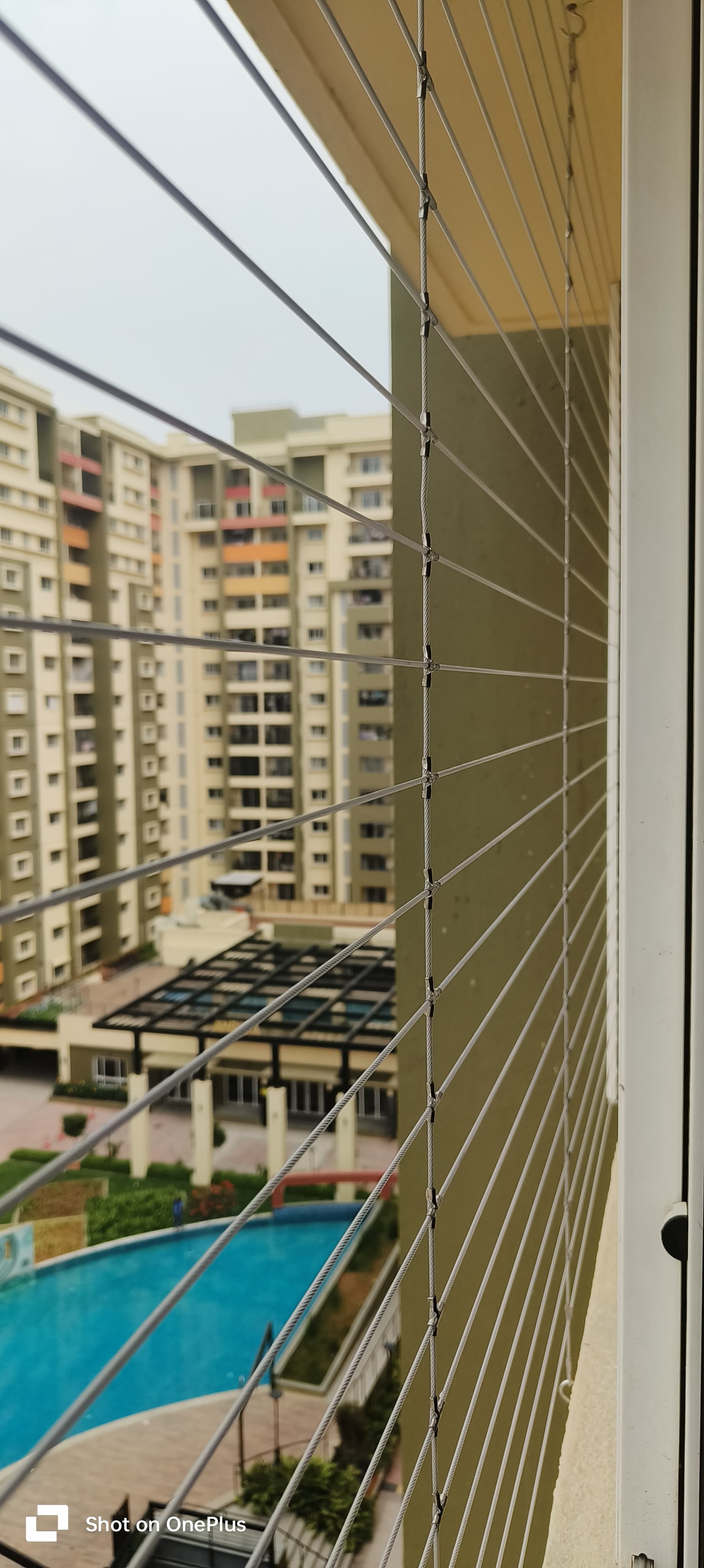 HD apartment balcony safety installation
